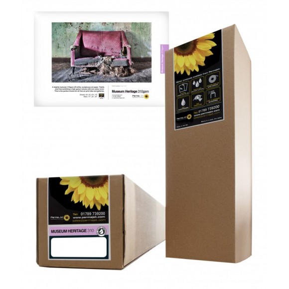 PermaJet Museum Heritage 310gsm 44 inch x 15m Inkjet Paper Roll PJ60297